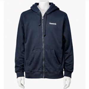 Reebok Men's Navy Zip-Up Hoodie